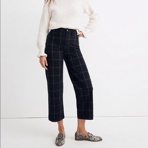 Madewell TALL Slim Emmett Wide Leg Cropped Pant